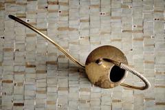 Elegant Watering Can crafted from hammered brass Germany 1950s - 4146097
