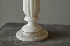 Elegant and Large Table Lamp in Carved Alabaster Italy 1950s - 4467889