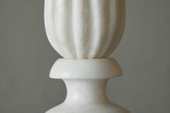 Elegant and Large Table Lamp in Carved Alabaster Italy 1950s - 4467890