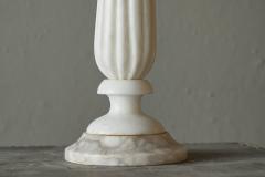Elegant and Large Table Lamp in Carved Alabaster Italy 1950s - 4467891