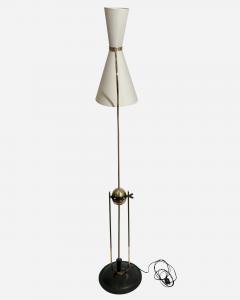 Elegant and original double light diabolo floor lamp France circa 1940 - 4385165