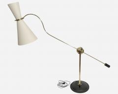 Elegant and original double light diabolo floor lamp France circa 1940 - 4385167