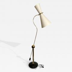 Elegant and original double light diabolo floor lamp France circa 1940 - 4385198