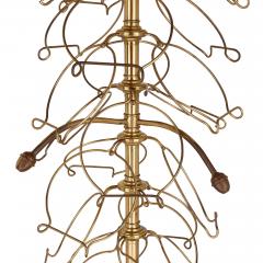 Elegant brass revolving display stand for plates - 2269494