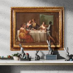 Elegant painting of a Venetian interior scene from the 18th century - 3891403