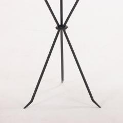 Elegant pair of iron drinks tables in manner of Jean Michel Frank Contemporary  - 3728405