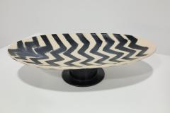 Elena Vasilantonaki Large Elena Vasilantonaki Greek Footed Ceramic Platter 29 5 W - 3121452