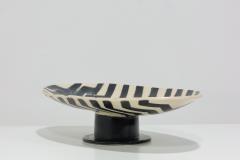 Elena Vasilantonaki Large Elena Vasilantonaki Greek Footed Ceramic Platter 29 5 W - 3121454