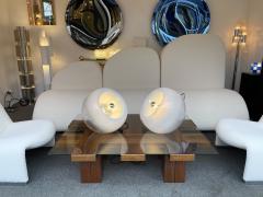 Eleonore Peduzzi Riva Pair of Vacuna Murano Glass Lamps by Artemide Italy 1968 - 2397659