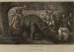 Elephant Capture Engraving England Circa 1820 - 1655258