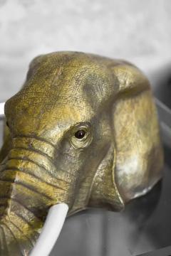 Elephant Head In Brass Edizioni Molto Handcrafted in Italy  - 3670569
