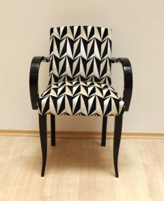Eley Kishimoto Art Deco Armchairs Black Polish France circa 1930 - 1037870