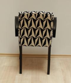 Eley Kishimoto Art Deco Armchairs Black Polish France circa 1930 - 1037872