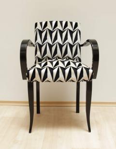 Eley Kishimoto Art Deco Armchairs Black Polish France circa 1930 - 1037875