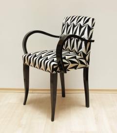 Eley Kishimoto Art Deco Armchairs Black Polish France circa 1930 - 1037876