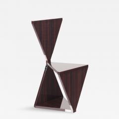 Elfenbein French Polish Zebra Wood Chair by Maximilian Eicke for Max ID NY - 2769535