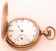 Elgin National Watch Company Antique Elgin 14 Karat Yellow Gold Pocket Watch - 2737475