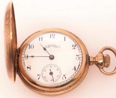 Elgin National Watch Company Antique Elgin 14 Karat Yellow Gold Pocket Watch - 2737476