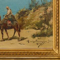 Elias Gonz lez Manso 19th century Orientalist oil painting of a desert scene by Gonz lez Manso - 4039322