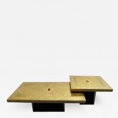 Elias Segura Pasquel Elias Segura Pasqual Grand Scaled Two Piece Cocktail Table in Brass and Agate - 239396