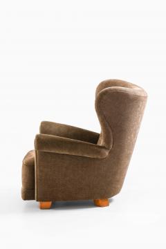 Elias Svedberg Scandinavian Modern Easy Chair in Birch and Fabric by Elias Svedberg 1940s - 4699411