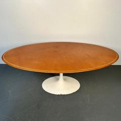 Eliel Saarinen Eero Saarinen Mid Century Modern Tulip Dining Table Leather Top Miles Redd - 3402663