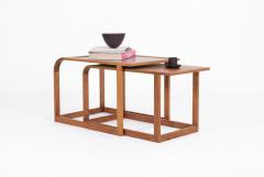 Eliel Saarinen Eliel Saarinen and J Robert F Swanson Nesting Tables 1940 c  - 4760759