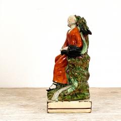 Elijah and the Raven Staffordshire Figure England 19th Century - 3019170
