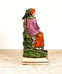Elijah and the Raven Staffordshire Figure England 19th Century - 3019172