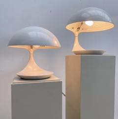 Elio Martinelli Pair of Mid Century Cobra Table Lamps by Elio Martinelli - 2553479