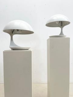 Elio Martinelli Pair of Mid Century Cobra Table Lamps by Elio Martinelli - 2553481