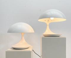 Elio Martinelli Pair of Mid Century Cobra Table Lamps by Elio Martinelli - 2553485