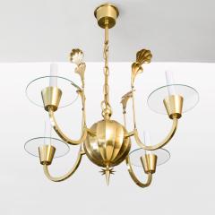 Elis Bergh 4 ARM CHANDELIER BY ELIS BERGH FOR C G HALLBERG - 722932