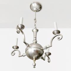 Elis Bergh ELIS BERGH DESIGNED 4 ARM SILVER PLATED CHANDELIER FOR C G HALLBERG SWEDEN - 3004915