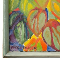 Elisabeth Merlicek Elisabeth Merlicek Austrian 1911 1988 Durchblick oil on canvas signed  - 3408103