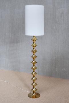 Elit AB Swedish Modern Sculptural Brass Floor Lamp by Elit AB 1960s - 4384490