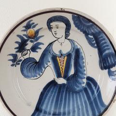 Elizabeth I of England Delftware Charger Holland circa 17th century - 4007084
