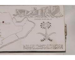 Elizabeth II Sterling Silver and Ruby Humidor Box Made for Saudi Arabia - 3036561
