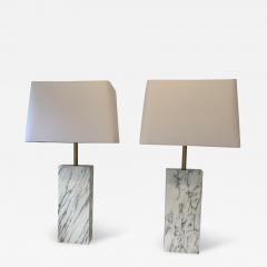 Elizabeth Kauffer Pair of Marble Slab Table Lamps by Elizabeth Kauffer - 2898880