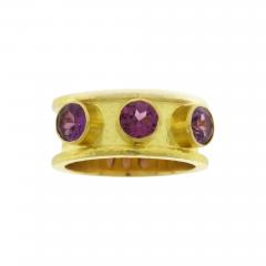 Elizabeth Locke ELIZABETH LOCKE PINK TOURMALINE CIGAR BAND RING - 3103311