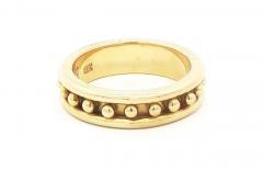Elizabeth Locke Elizabeth Locke 19kt Granulated Stack Ring - 4399898