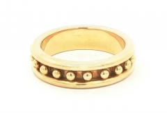 Elizabeth Locke Elizabeth Locke 19kt Granulated Stack Ring - 4399899