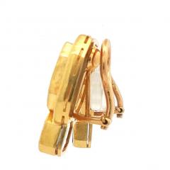 Elizabeth Locke Elizabeth Locke Blue Venetian Glass Intaglio Earrings - 4557736