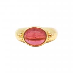 Elizabeth Locke Elizabeth Locke Cabochon Tourmaline Ring - 4412735
