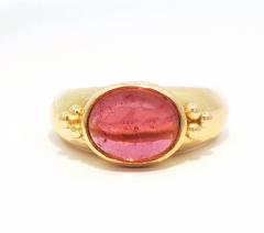 Elizabeth Locke Elizabeth Locke Cabochon Tourmaline Ring - 4412739