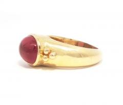 Elizabeth Locke Elizabeth Locke Cabochon Tourmaline Ring - 4439689