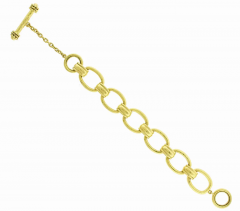 Elizabeth Locke Elizabeth Locke Oval Link Open Bracelet - 3856837