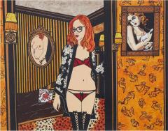 Elka Leopard French Expressionist Oil Painting - 4545539