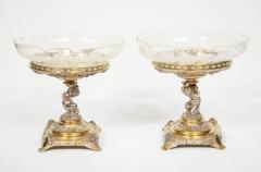 Elkington Co a Pair of Gilt and Silvered Bronze Tazza Centerpieces - 808276