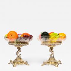 Elkington Co a Pair of Gilt and Silvered Bronze Tazza Centerpieces - 808801